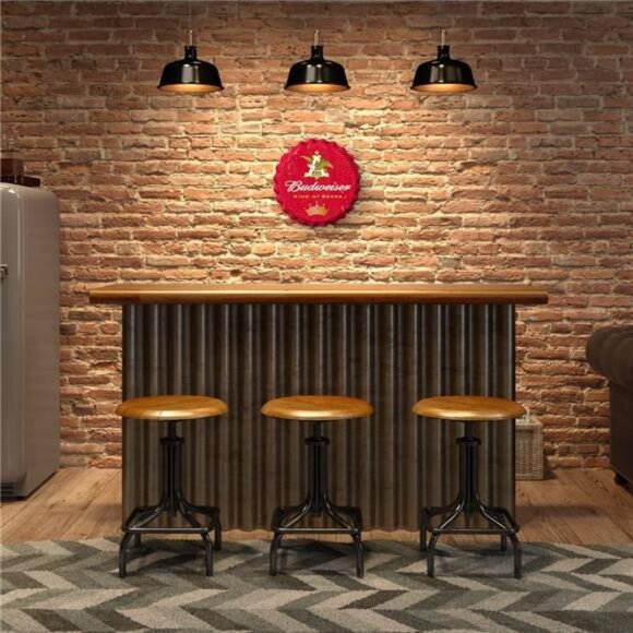 Budweiser Beer Metal Bottle Cap Sign Garage Shop Bar Man Cave Outdoor LARGE NW - Picture 2 of 6